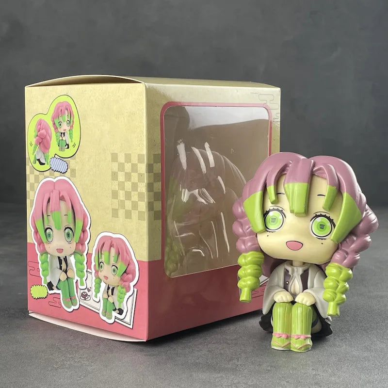 New Demon Slayer Anime Figure Shinazugawa Sanemi Kanroji Mitsuri Kawaii  Action Figure Pvc Model Toy Collection Doll Kid Gift