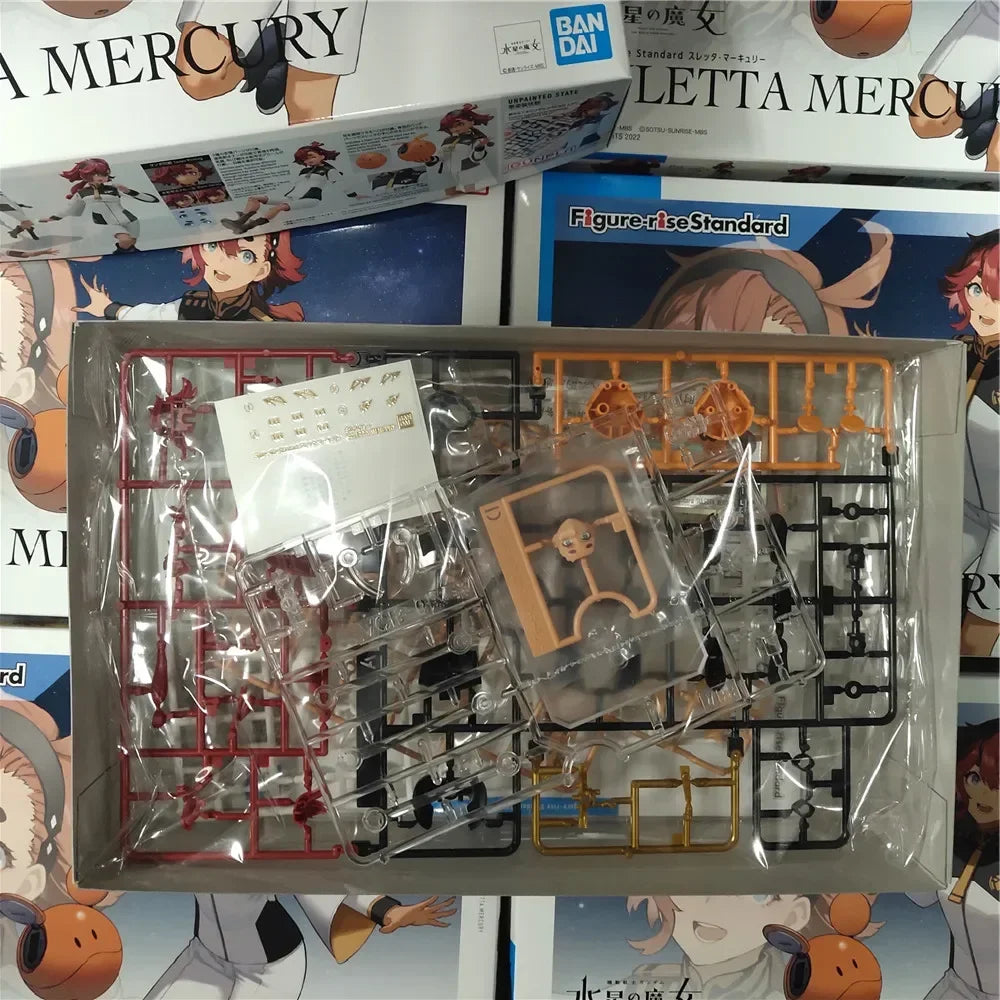 Bandai Original Anime The Witch From Figure-rise FRS Mercury Suletta Mercury Joint Movable Figure Assembled Model Toys Gift
