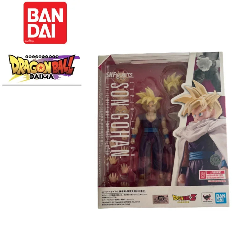 Original Box 100% Genuine In Stock Bandai S.h.figuarts Dragon Ball Original Son Gohan Super Saiyan Figurine Model Action Figure