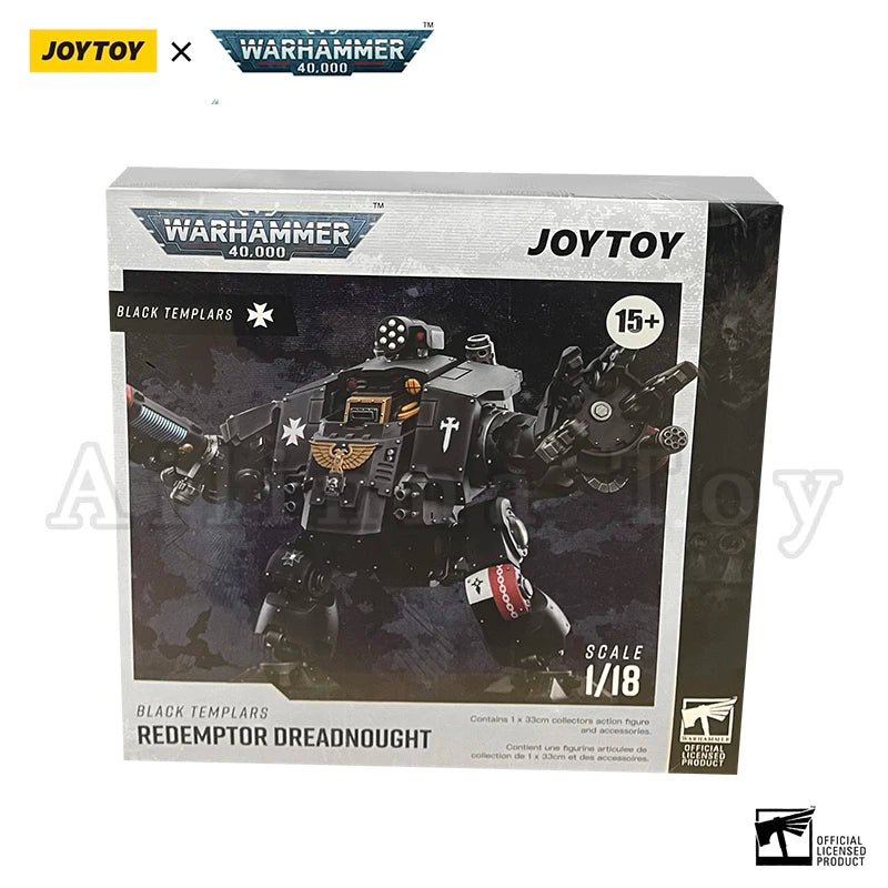JOYTOY 1/18 Action Figure Mecha 40K Black T Redemptor Dreadnought Re-issue Version Anime Model Toy Gift