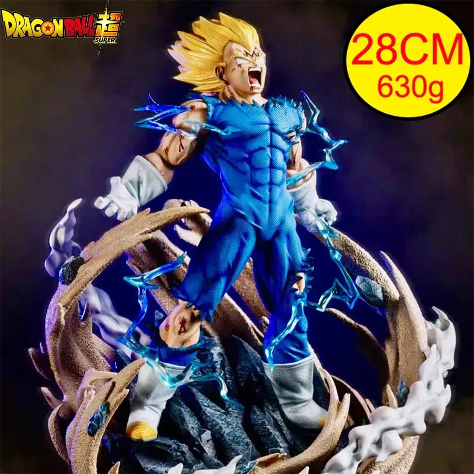@@HOT 28cm Dragon Ball Z GK Figure MAXIMATIC The Vegeta Super Saiyan Son Majin Vegeta Self-Destuct Vegeta Figure Toys Model Gift