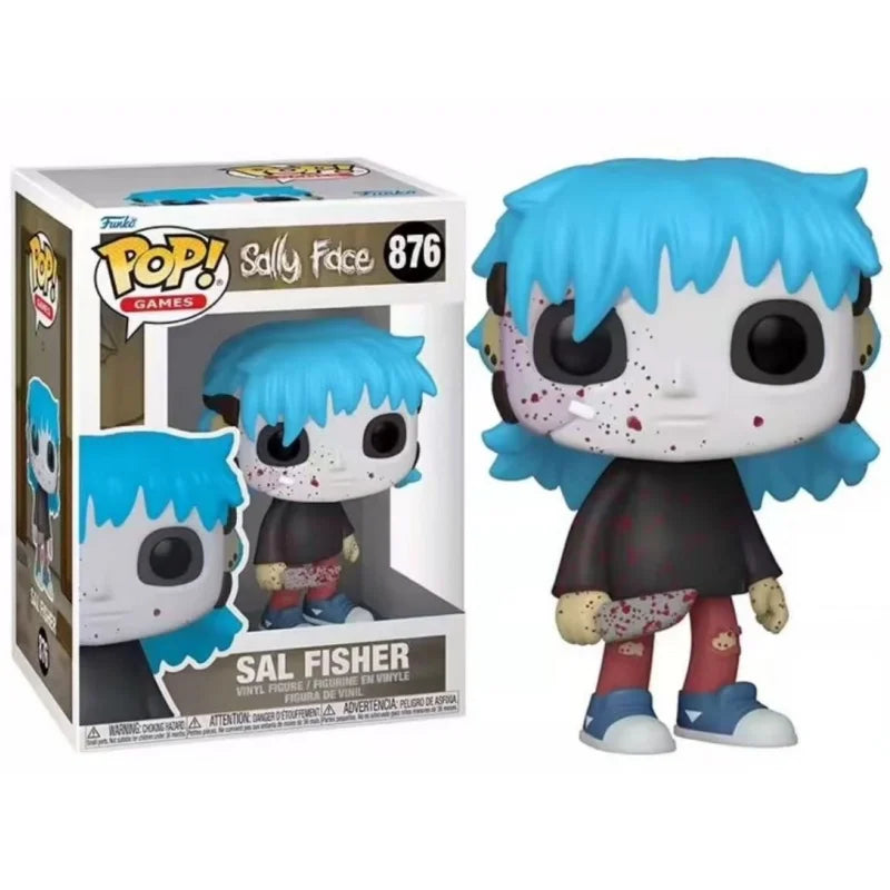 Funko Pop! Sally Face 472 Action Figures Larry Sal Fisher 876 Vinyl Figure Horror Suspense Collect Statue Doll Model Toys Gifts