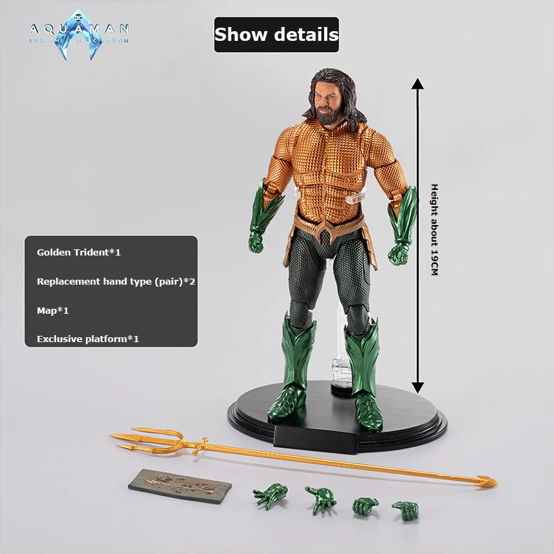 Fondjoy Toys Aquaman Model 1/9 Scale Action Figure DC movie Aquaman role Action Model Collectible Toy In Stock Boy Birthday Gift