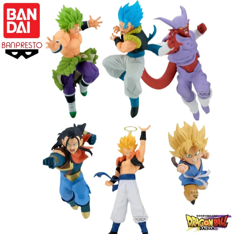 In Stock Original Bandai Banpresto Dragon Ball Son Goku Gogeta Model Toys Action Figure Garage Statue Collectible Ornaments