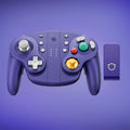 NYXI Purple Wizard 2 TMR White Special Edition Joy-pad for GameCube/Switch Compatible Gaming Controller