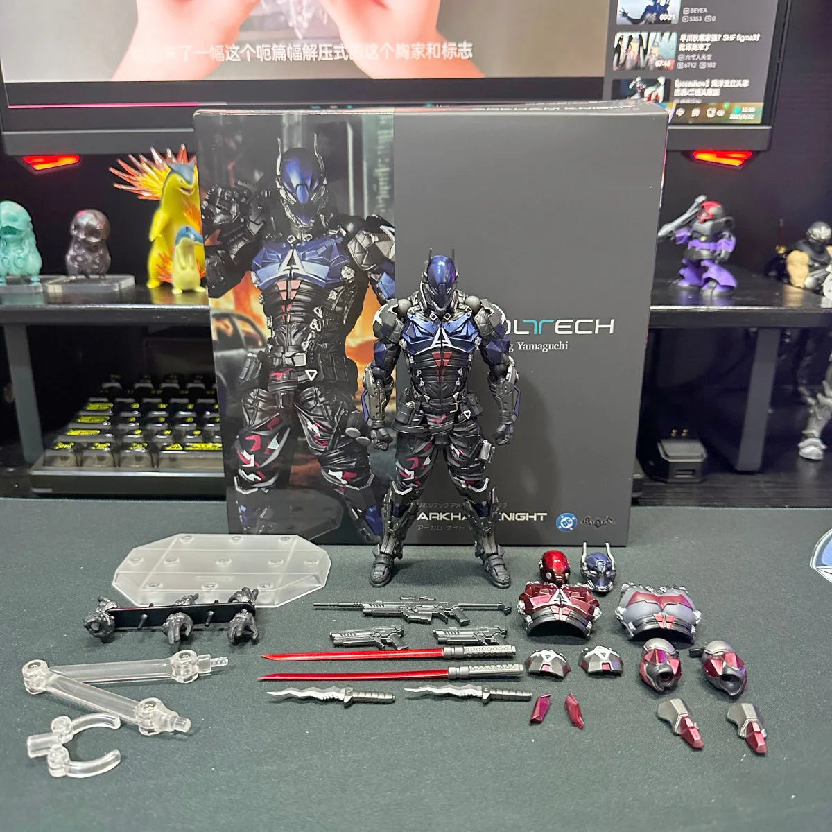 Yamaguchi Batman Arkham Knight 1.5 Anime Figure Model Movie Peripheral Joints Action Toy Collectible Desktop Ornament Presents