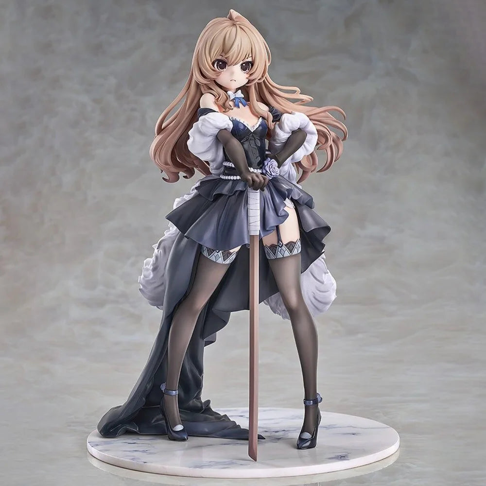 In Stock Luminous Box Original Genuine Toradora! Aisaka Taiga 1/7 Dress Ver. 23cm Anime Girl Collections Model Toy Figures Gift