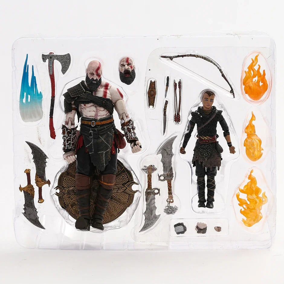 NECA God of War Kratos & Atreus Figurine Collection Action Figure Model Toy Gift