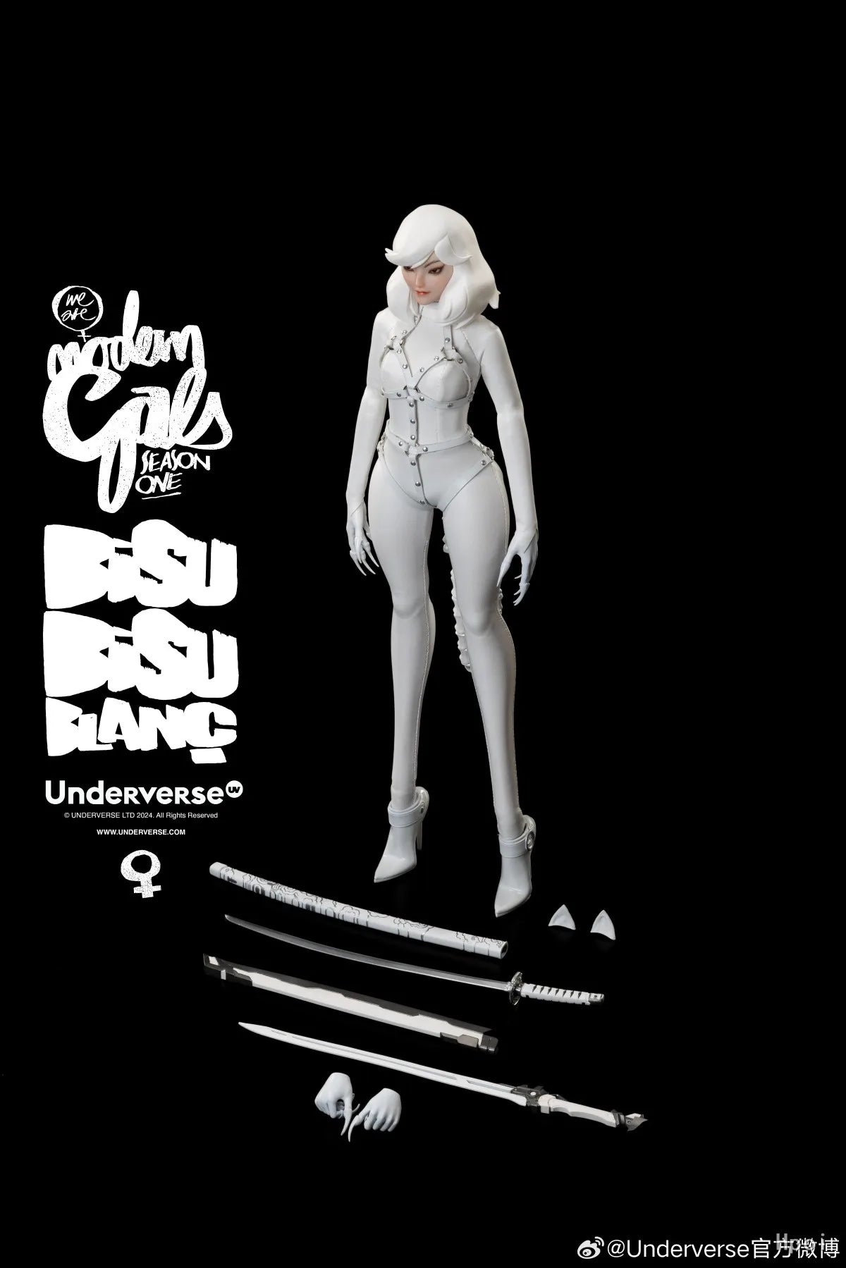【MT】Original Underverse MODERN GALS Christmas Limited Edition "Catwoman" Bisu Bisu Blanc 1/6 Action Figure Model Toys