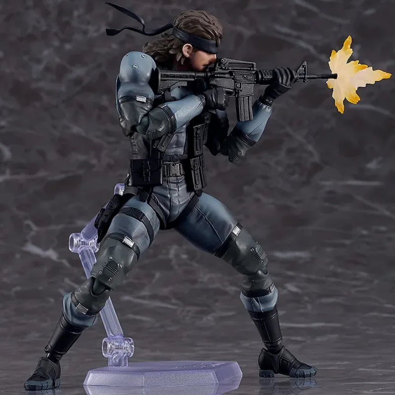 Brand New Max Factory GSC Figma 645 Metal Gear Solid 2 Sons of Liberty Solid Snake Anime Figure Action Collectible Dolls