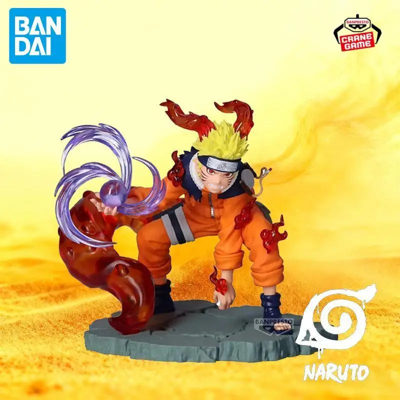 In Stock Bandai Original Uzumaki Naruto Figures Brand New Anime Action Model Cartoon Doll Desktop Ornaments Toys Festival Gifts