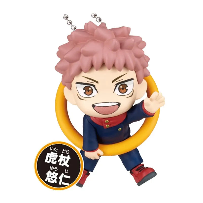 TOMY Original Gashapon Jujutsu Kaisen Q Edition Itadori Yuji Fushiguro Megumi Action Figure Toys for Boys Girls Kids Gift
