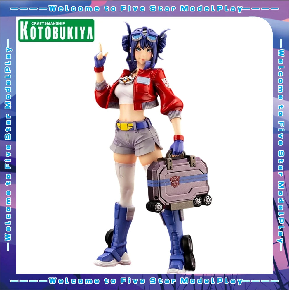 In Stock Original Kotobukiya Beautiful Girl Statue Transformers Series Figure Model Toys Gift Ornaments