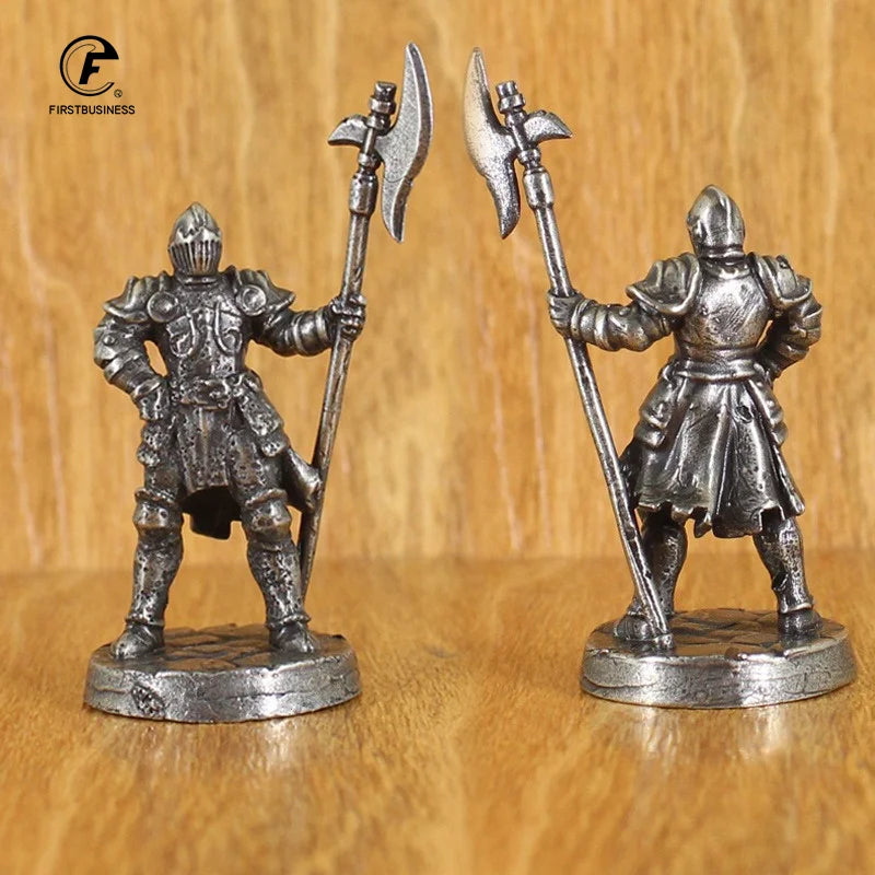 Brass knight statue, war legion soldier model, brass material, desktop decorations and collectibles, Christmas gifts
