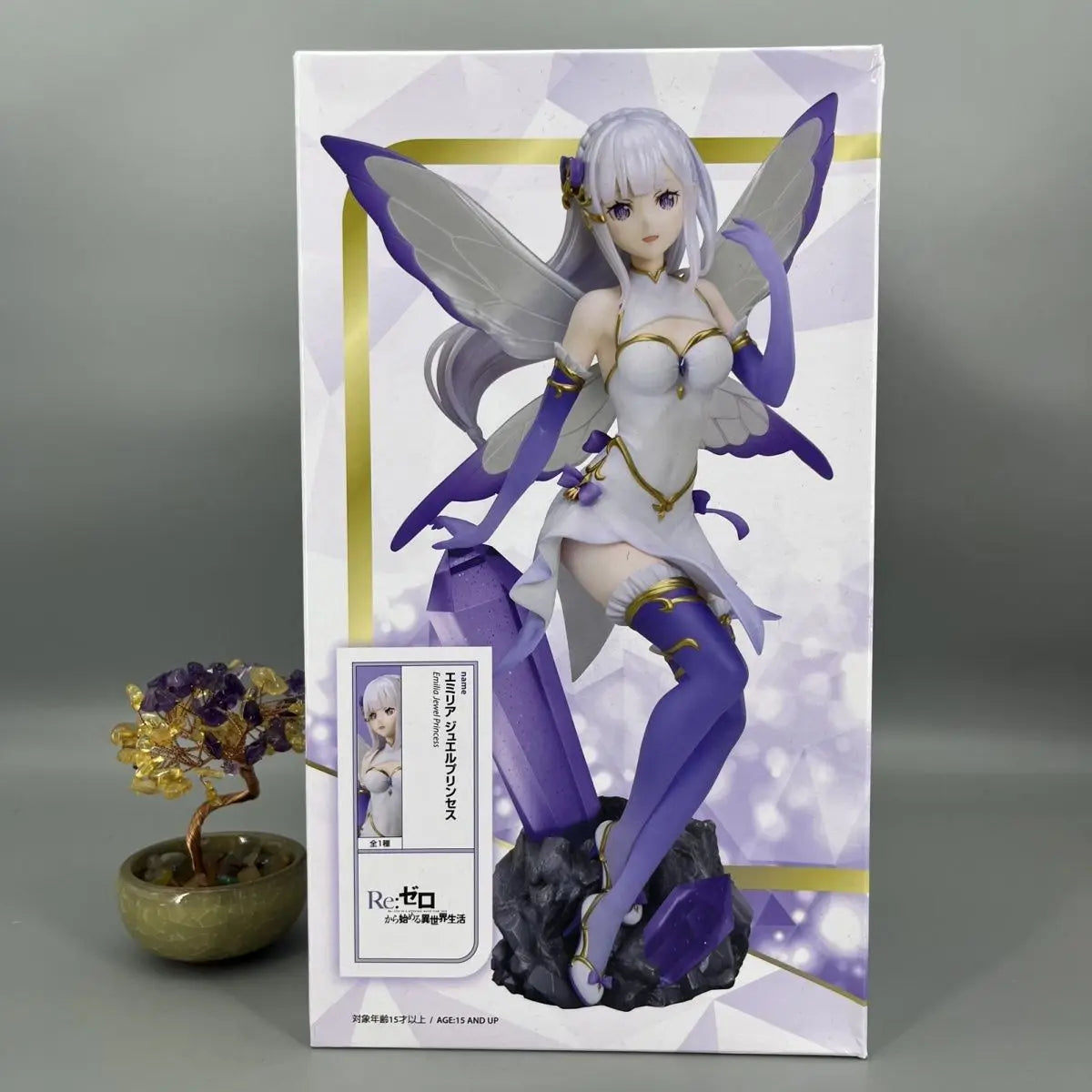 Original elCOCO Emilia Ram Rem Jewel Prinzessin Re 1/7 Anime Figur Modell Spielzeug
