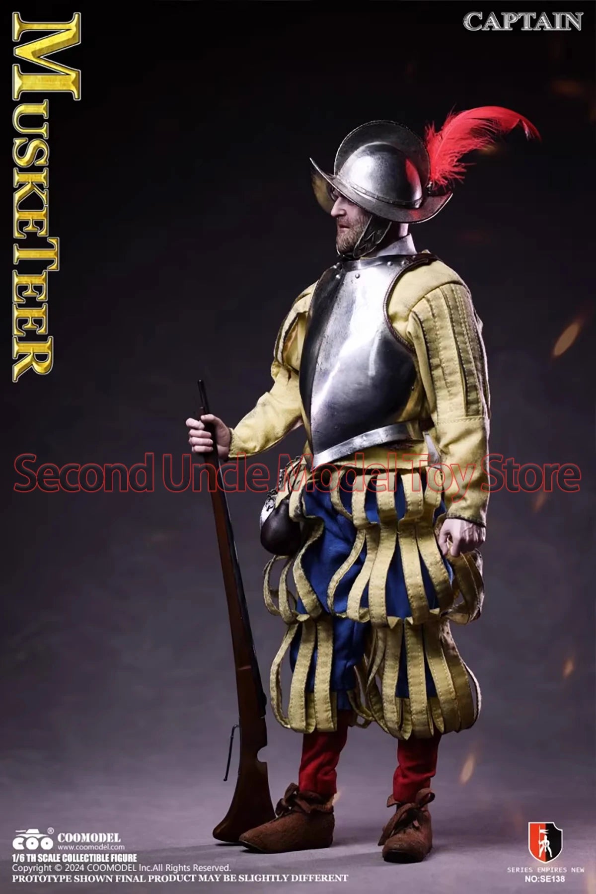 COOMODEL SE138 SE139 1/6 Empire Series-Spanish Conquistador Musket Infantry Commander Action Figure Toy Gift