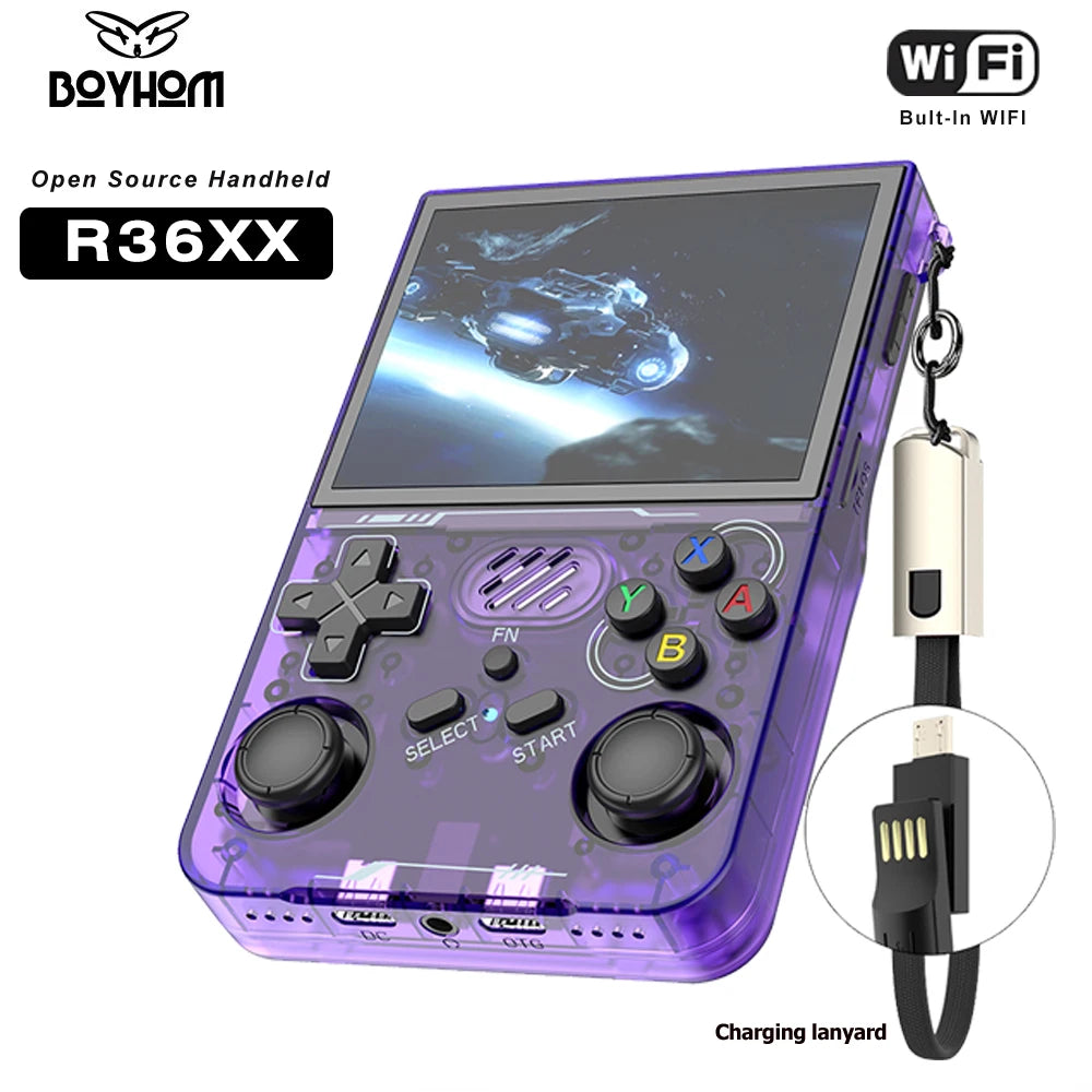 R36XX Retro Handheld Video Game Console Linux System 3.5 Inch IPS Screen 64/128GB/256GB Game Player R36S updated version