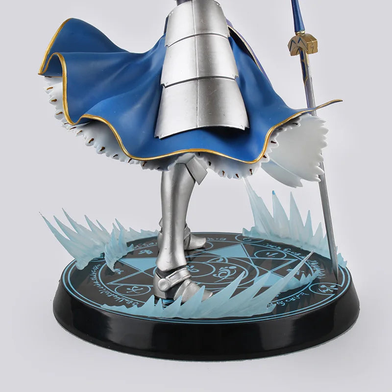 Anime Figure Fate/stay night Sober Knight Holding Sword Standing Position Cloak Model PVC Collection Gift Toy Sculpture 23CM