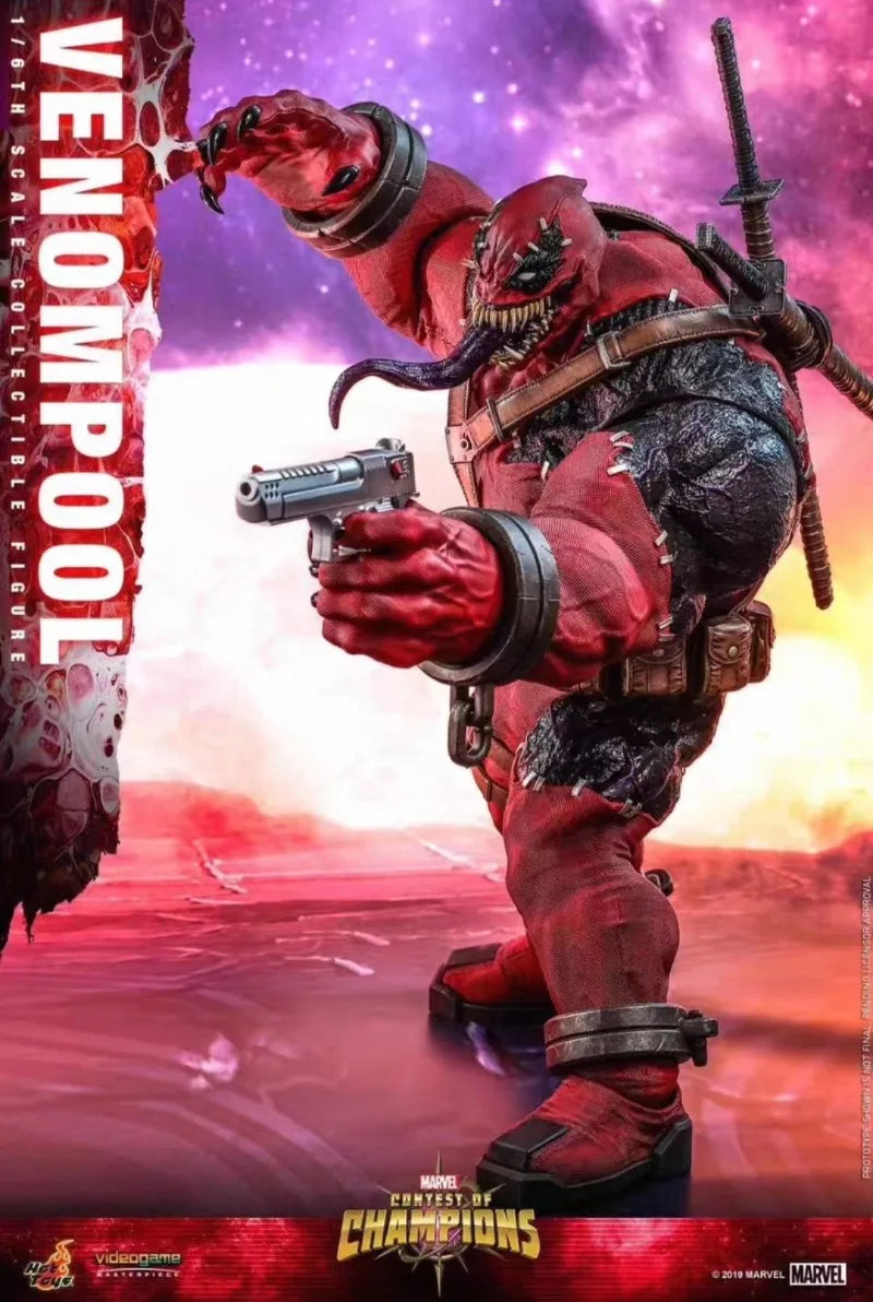 In-stock HOTTOYS Venom Deadpool HT VGM35 Comic Version 1/6 Action Figure Model Collectible Gift