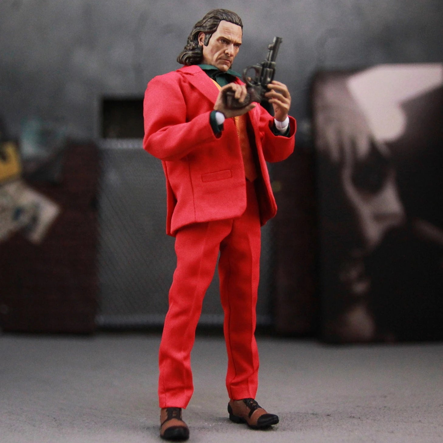 DCU The Joker 6" Action Figure Clown Face Joaquin Phoenix Todd Phillips Movie 1:12 one:12 Clothing Toys Doll Model