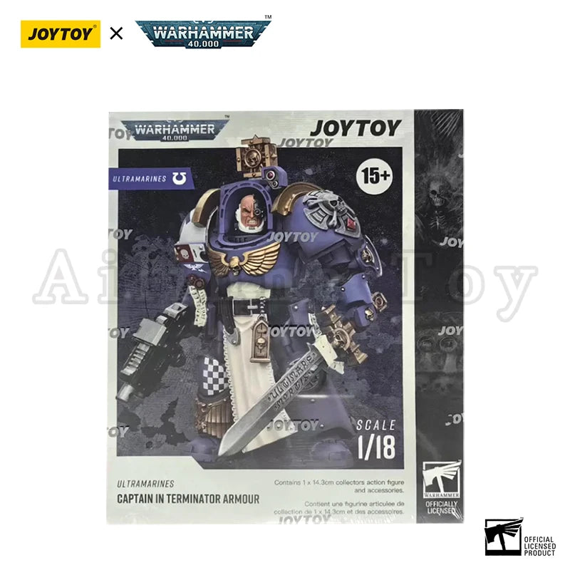 JOYTOY 1/18 Action Figure 40K Ultramarines Captain In Terminator Armour Anime Collection Military Model