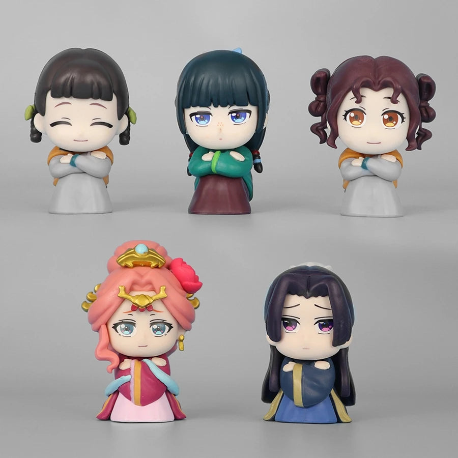 11cm Kusuriya no Hitorigoto Anime Figure Q Version Maomao Action Figure Kawaii Sitting Jinshi Figurine PVC Collection Model Toys