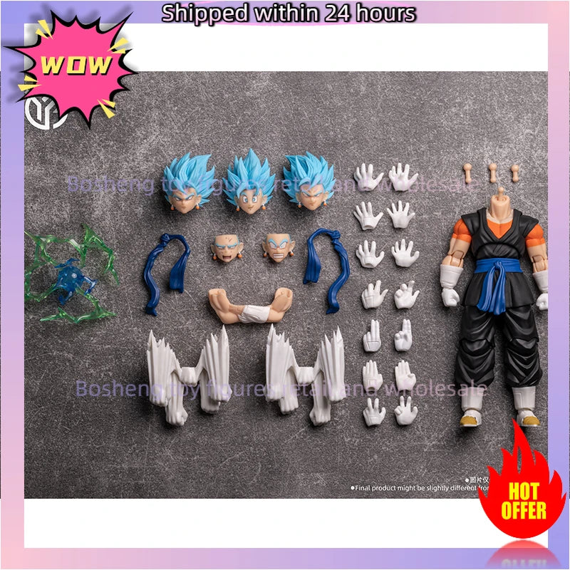 Original YGMW studios Dragon Ball Vegito 007 Vegetto OC TOYS 07 Heroes Super Saiyan Blue Vegito In Stock Anime Action Model Toy