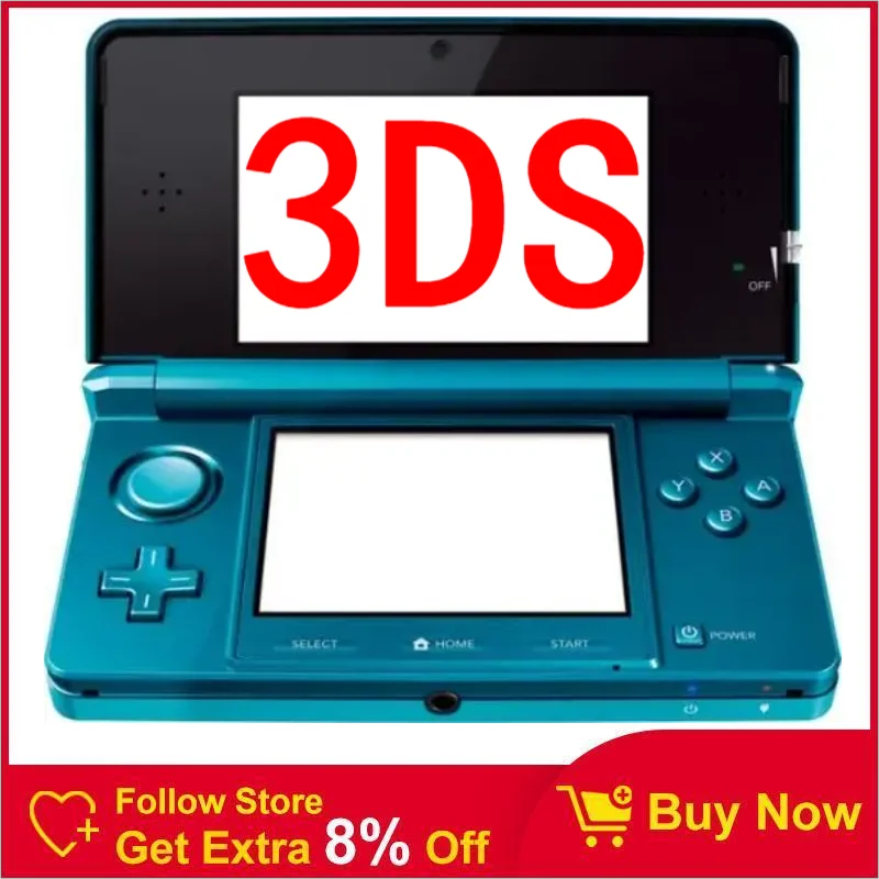 Original 3DS 3DSXL 3DSLL Spielkonsole Handheld-Spielkonsole Kostenlose Spiele für Nintendo 3DS Tragen Sie 128 GB mit Tausenden von Spielen