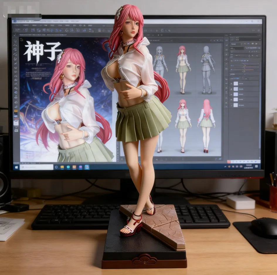 Super large swimsuit around Genshin Impact, eight layers of Shenzi, General Lei, handles anime beautiful girls around