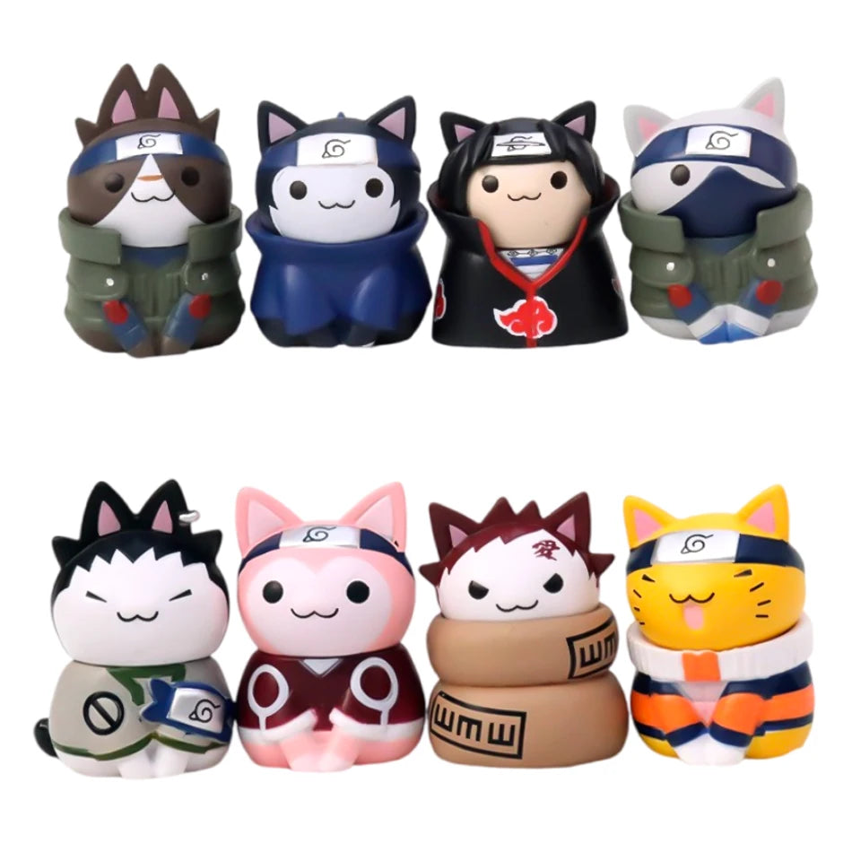 5cm Anime Naruto Figure Toys Cute mini Kakashi Uchiha Itachi Gaara Q Version Action Dolls Pvc Model Edition Birthday Gifts