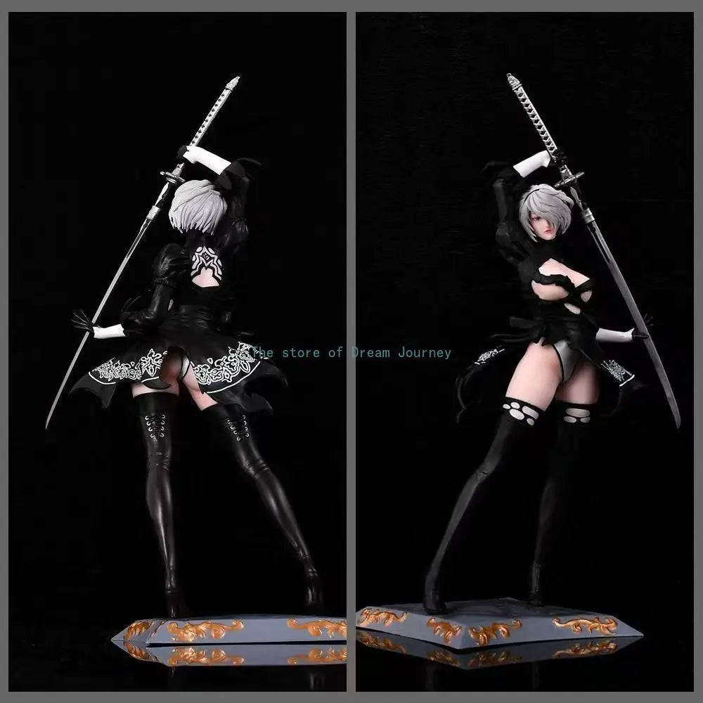 Hot Figure Yorha No. 2 Type B 2B 33cm Anime Girl PVC Action Figure Toy GK Game Statue Ornament Adult Collection Model Doll