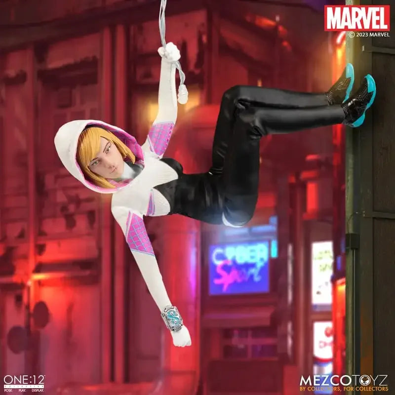 Spot Sale100% Original Mezco Toyz Comics One:12 Collective Ghost Spider Spider-Gwen Anime Action Collection Figures Model Toys