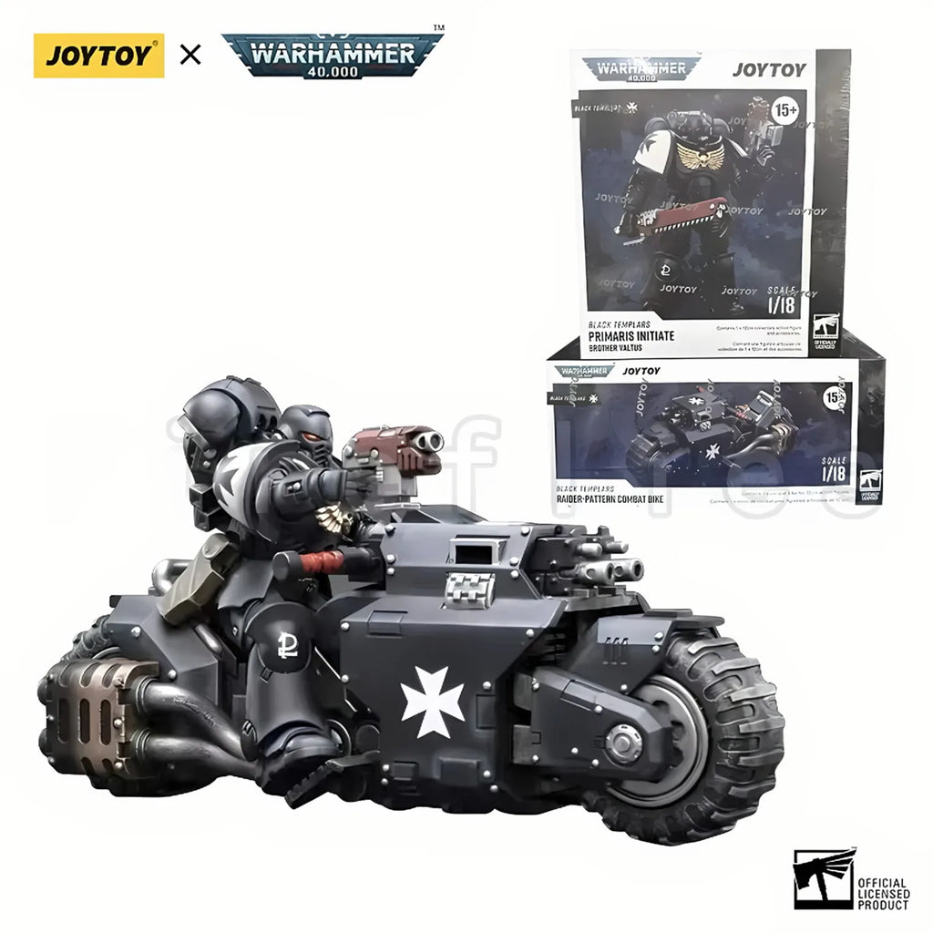 1/18 JOYTOY Action Figure 40K Black Templar Figure And Mechas Anime Model Toy
