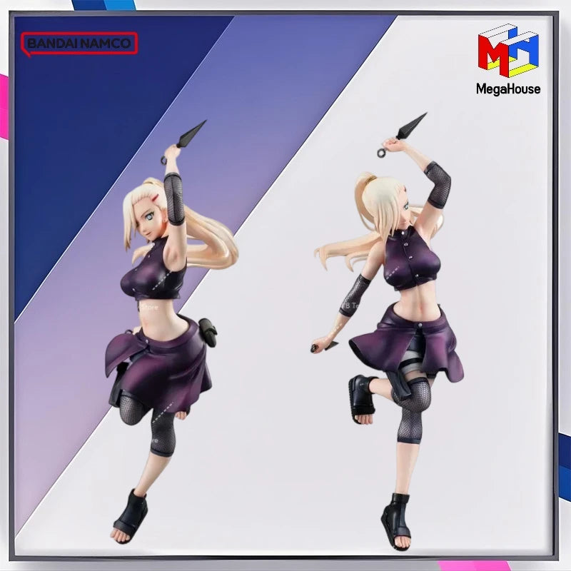 In Stock Real Mega House Mh Gals Naruto Yamanaka Ino Anime Action Figures Toys for Young Girls Children Gifts Collection Model