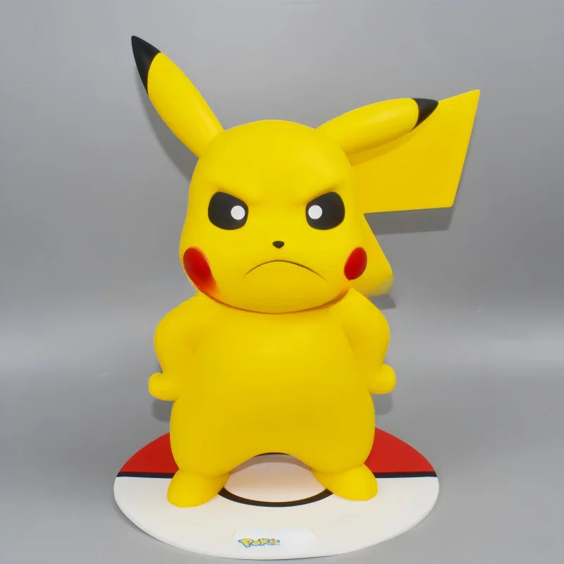 2025 New Hot Pokemon Pikachu Doll Model Large Figure Charmander Eevee Porkby Squirtle Ornament Figurine Younth Toy Collects Gift