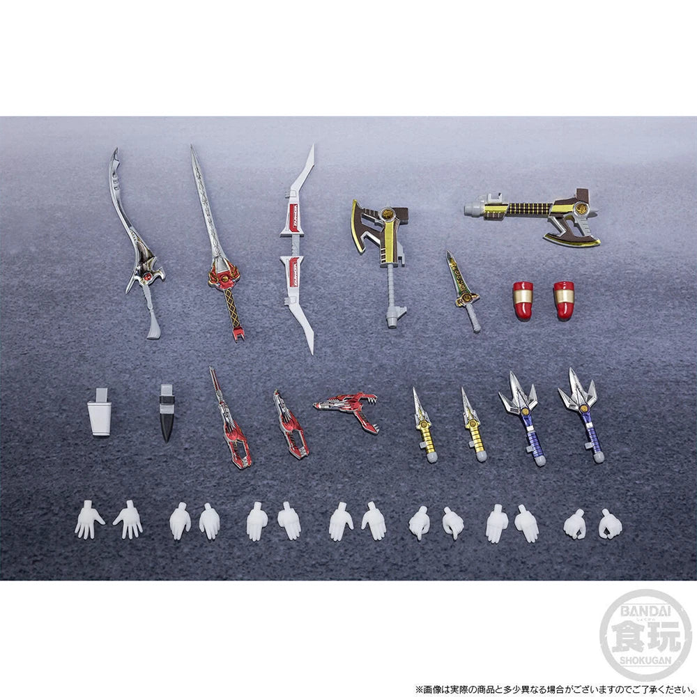 In Stock Original Shodo Super Kyouryuu Sentai Zyuranger Mighty Morphin Collectible Action Figures Model Toy