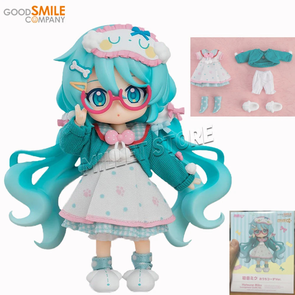 Original GSC Hatsune Miku 01 Doll Vocal Series PVC Loungewear Outfit Ve  Anime Figure Model Collection Toy Gift