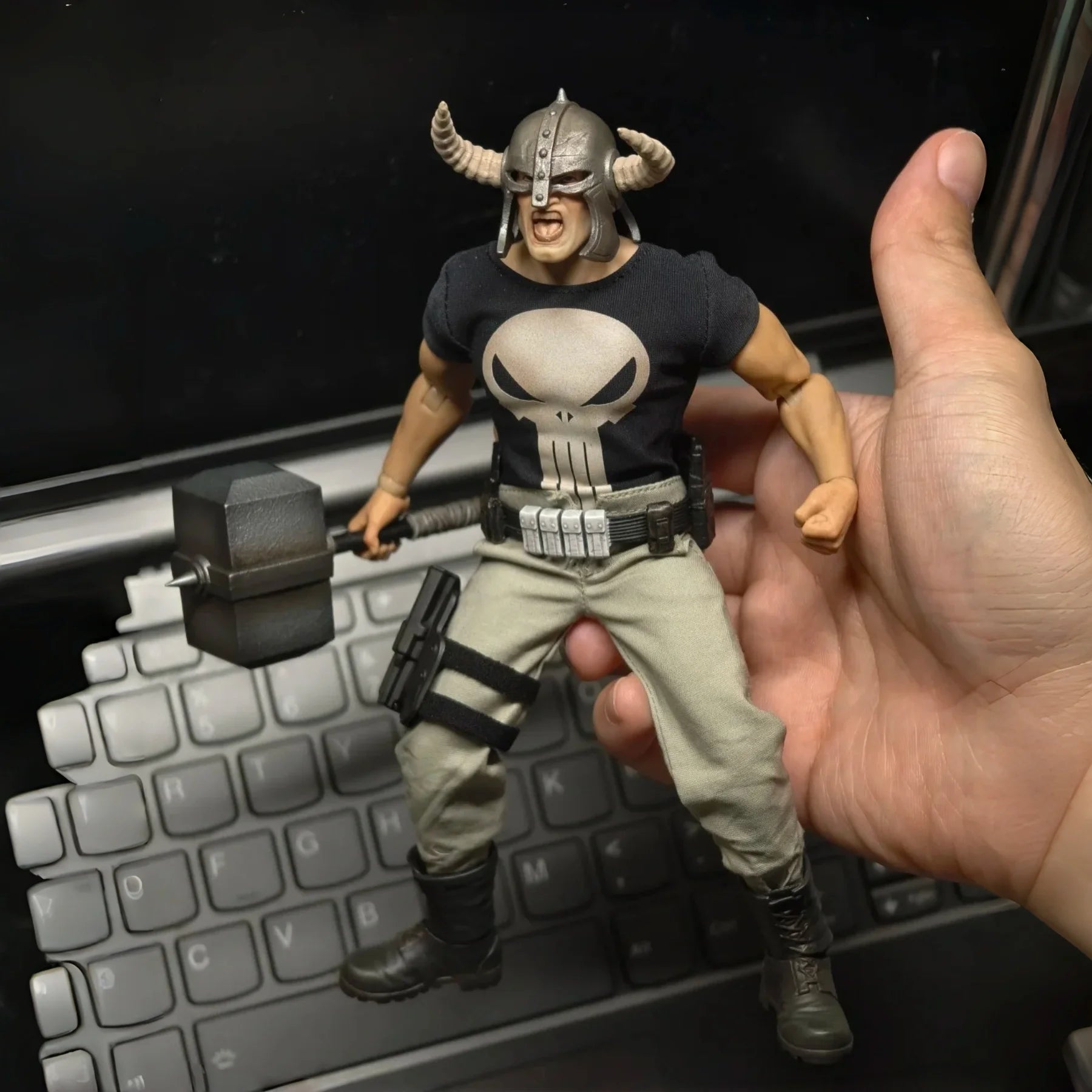 New Kraken Studio 1/12 Crime Buster Posable Action Figure With Cloth Costume Replaceable Helmet Weapons Accessories Gifts Stock