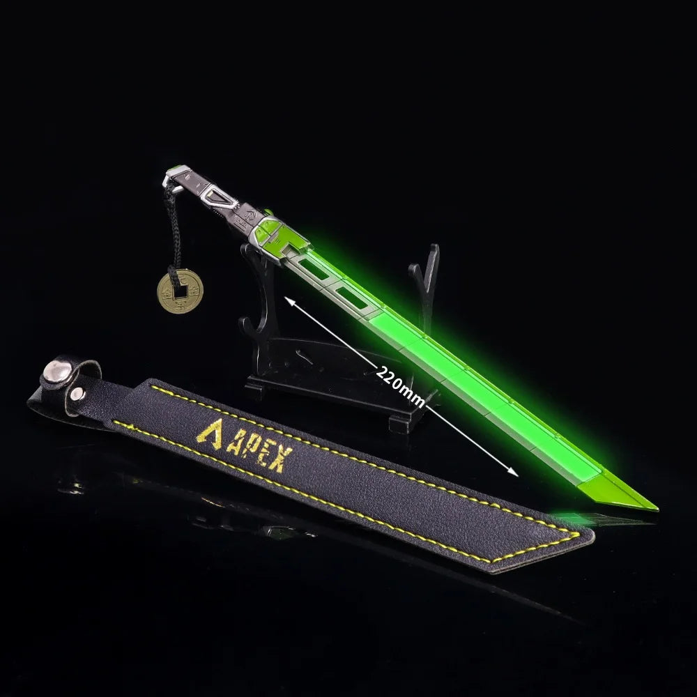 Apex The Hidden Blade Legends Crypto Heirloom Biwon Blade Weapon Keychain Game Anime Katana Swords Knife Boy Kid Decoration Gift