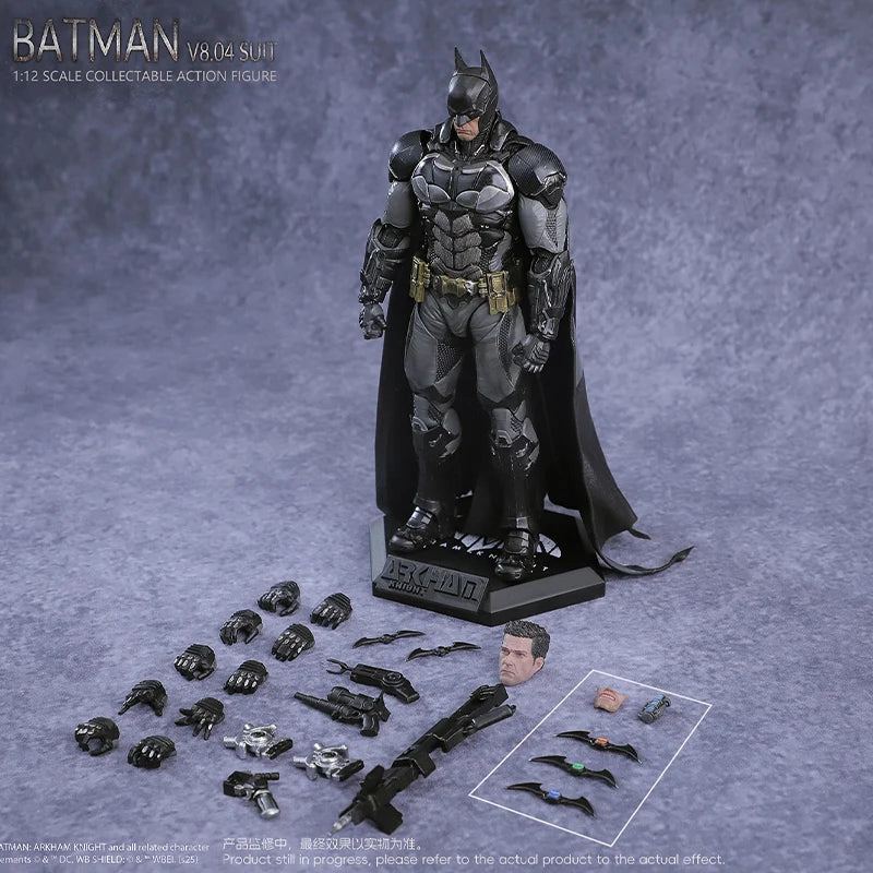 New Batman Arkham Knight Action Figure LPZZ 1/12 Scale Male Soldier Warrior Edition Batman Full Set 6-inches Model Boys Gifts