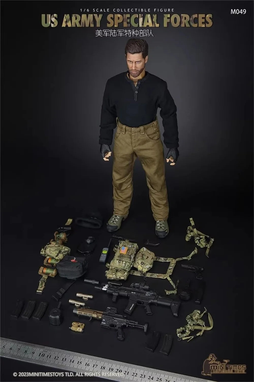 100% New Version Minitimes M049 The US. Modern Soldier Doll Figure About 12" Full Set Moveable Action For Fans Collect