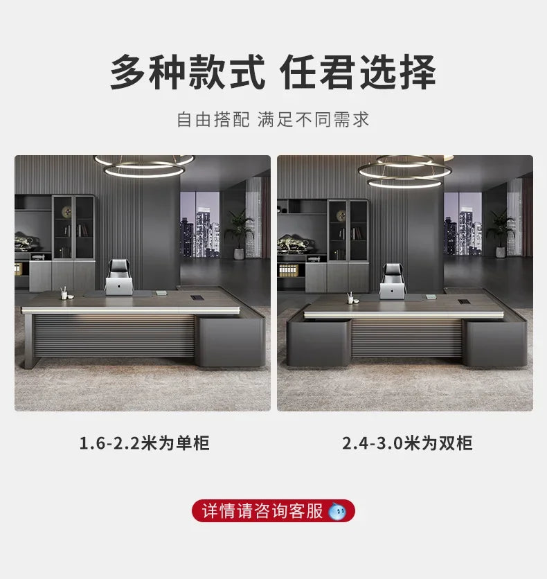 L Reception Office Table Adjustable Executive Work Pc Writing Desk Study Modern Mesa Escritorio Desk Accessories Furniture