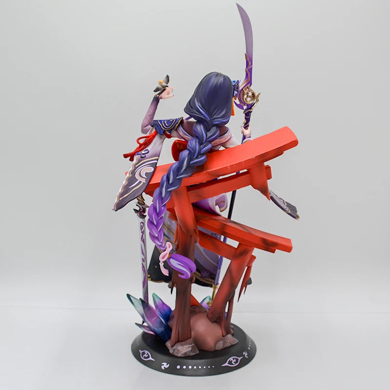 34cm Raiden Shogun Sexy Anime Girl Figure GK Beelzebul Yae Miko Action Figure Ningguang Figurine Collectible Model Doll Toy Gift