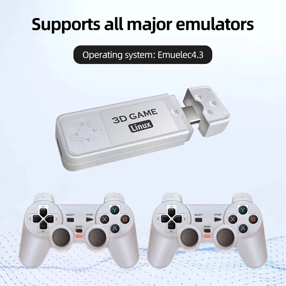 Y6/M8 Retro Game Console 4K HDMI-Compatible Output Low Latency GD10 TV Game Stick Dual Handle Portable Home Game Console for GBA