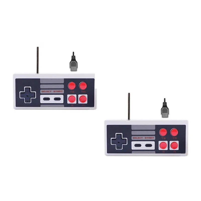 4 Button Controller Gamepad For 8 Bit Retro Video Game Consoles Mini Stick NES Game Wireless Red And White 2.4G Wireless