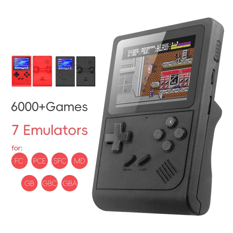 Portable Retro Mini Handheld Game Console with NES/SNES/GBA Emulators - Ideal GB300 Gift for Kids