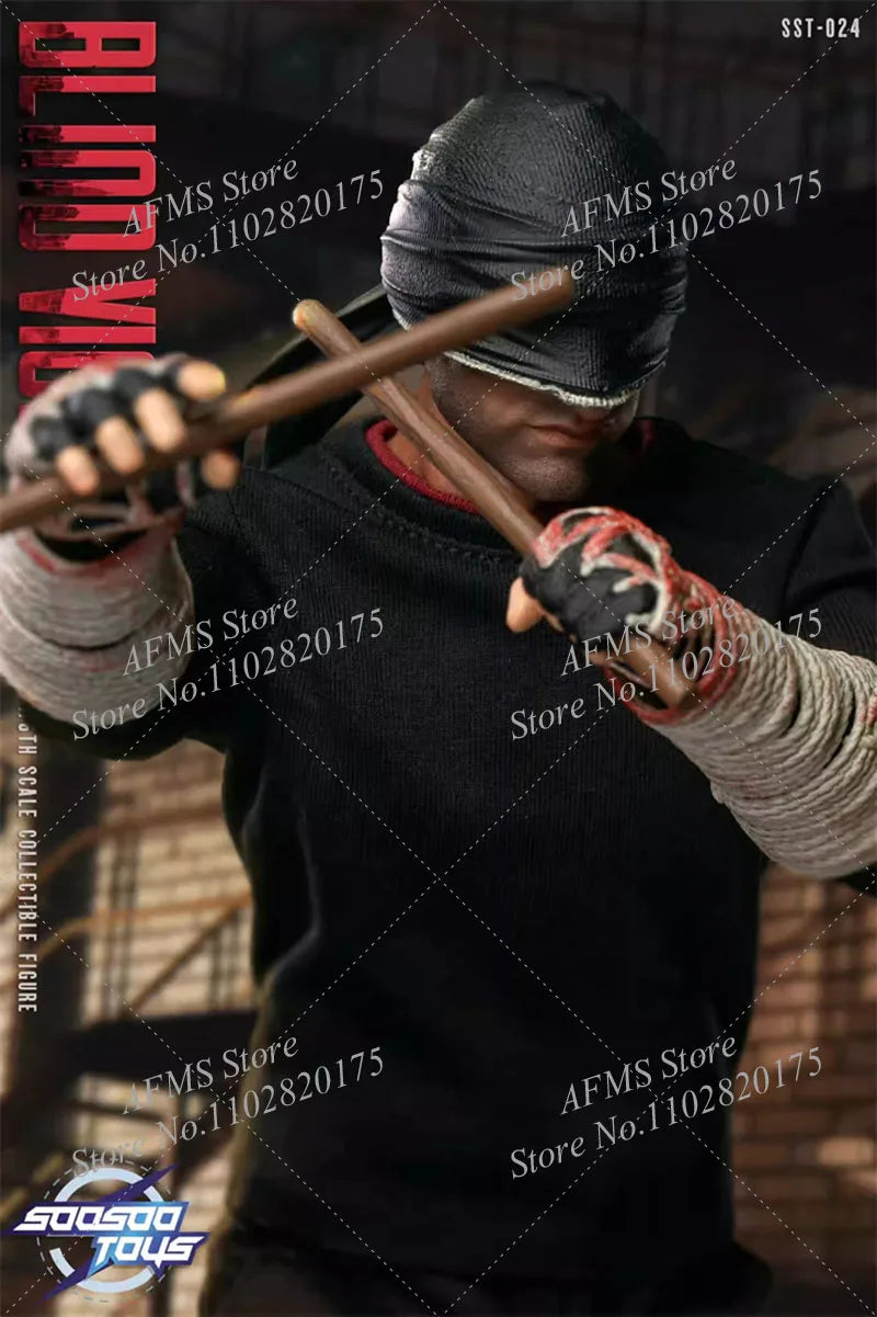 Soosootoys Sst-024 1/6 Scale Collectible Figure Daredevil Classic Comics Super Blind Hero Full Set 12" Men Soldier Action Figure