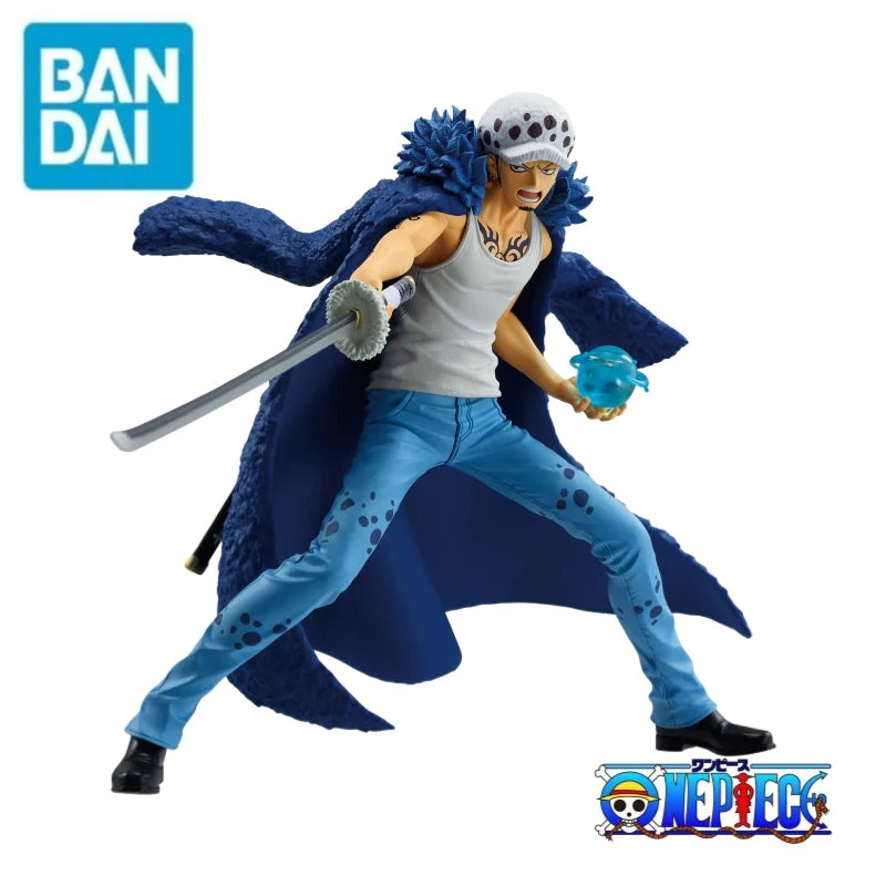 In Stock Bandai Original One Piece Banpresto Trafalgar D Water Law 100% Genuine Holiday Gifts Figurine Model Ornaments Statue
