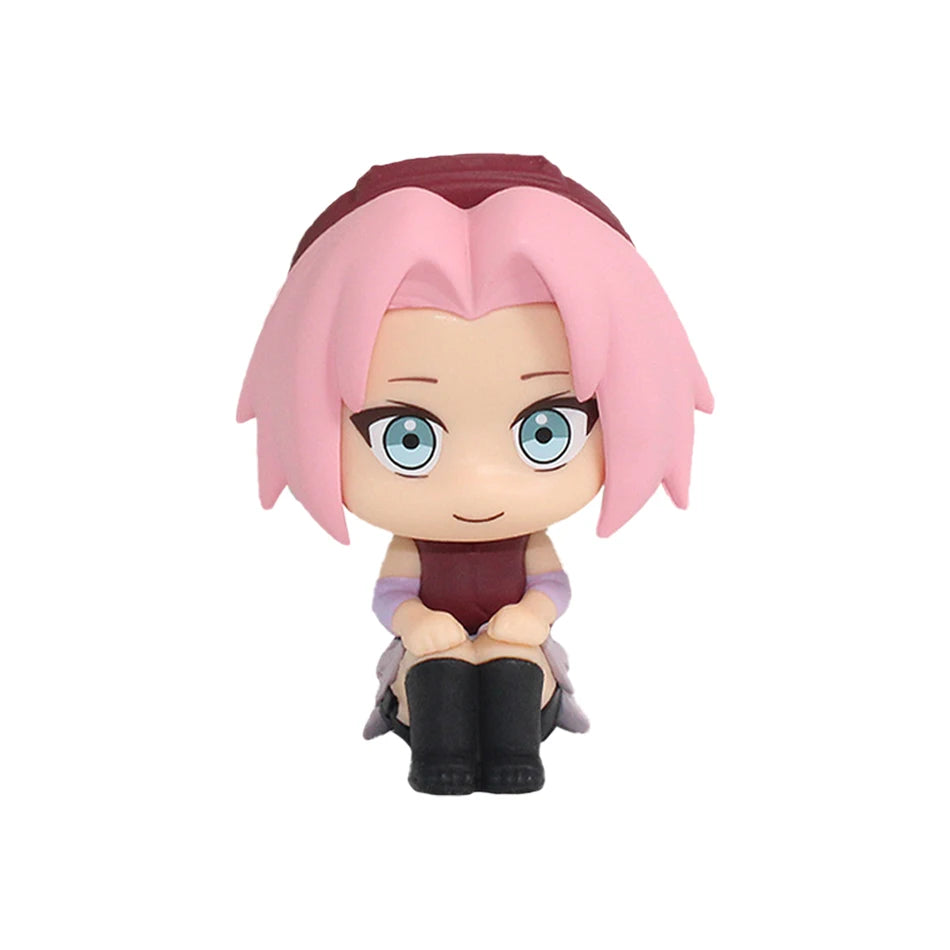 10cm Naruto Anime Figure Uzumaki Naruto Kakashi Uchiha Sasuke Itachi Cute Toys Q Figurals Action Figurine Model