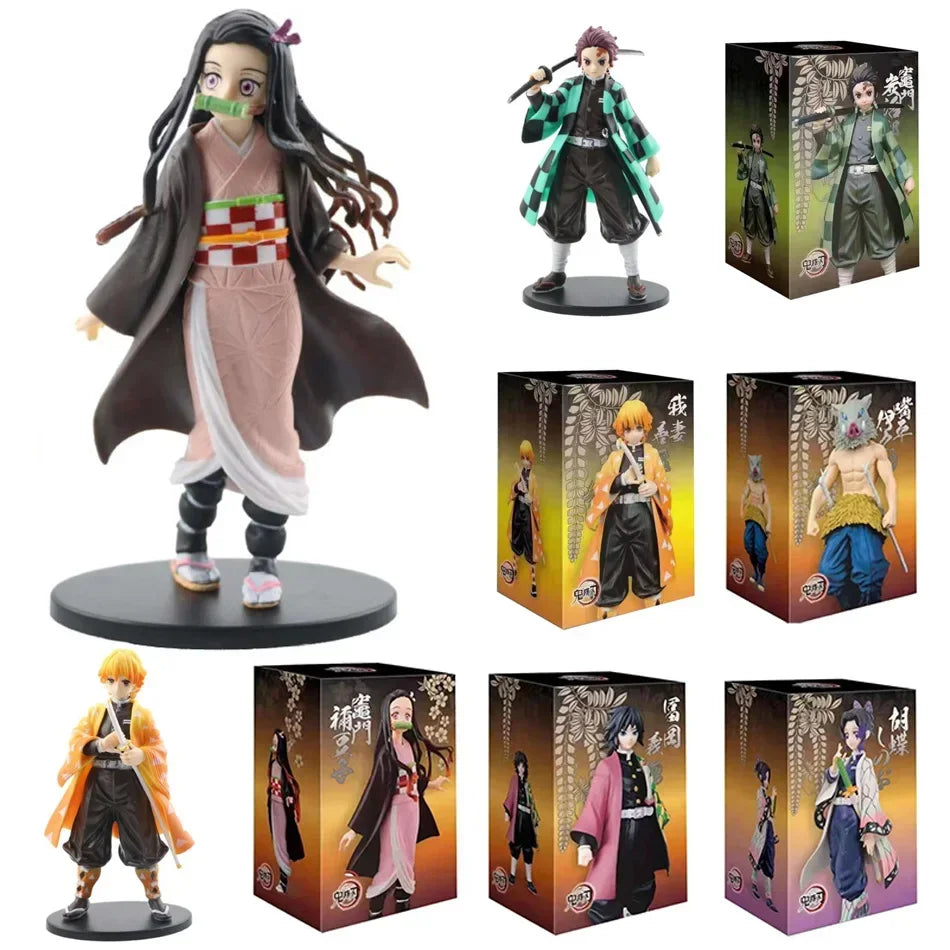 Popular Anime Ghost Slayer Character Stove Door Charcoal Jiro PVC Model Igei Minina Handmade Model Decoration Birthday Gift